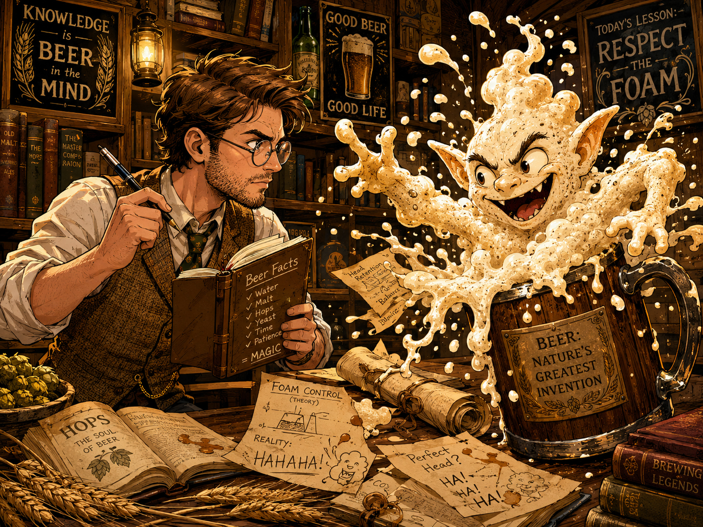 Beer scholar battles Foam Goblin over bad beer history and stolen footnotes