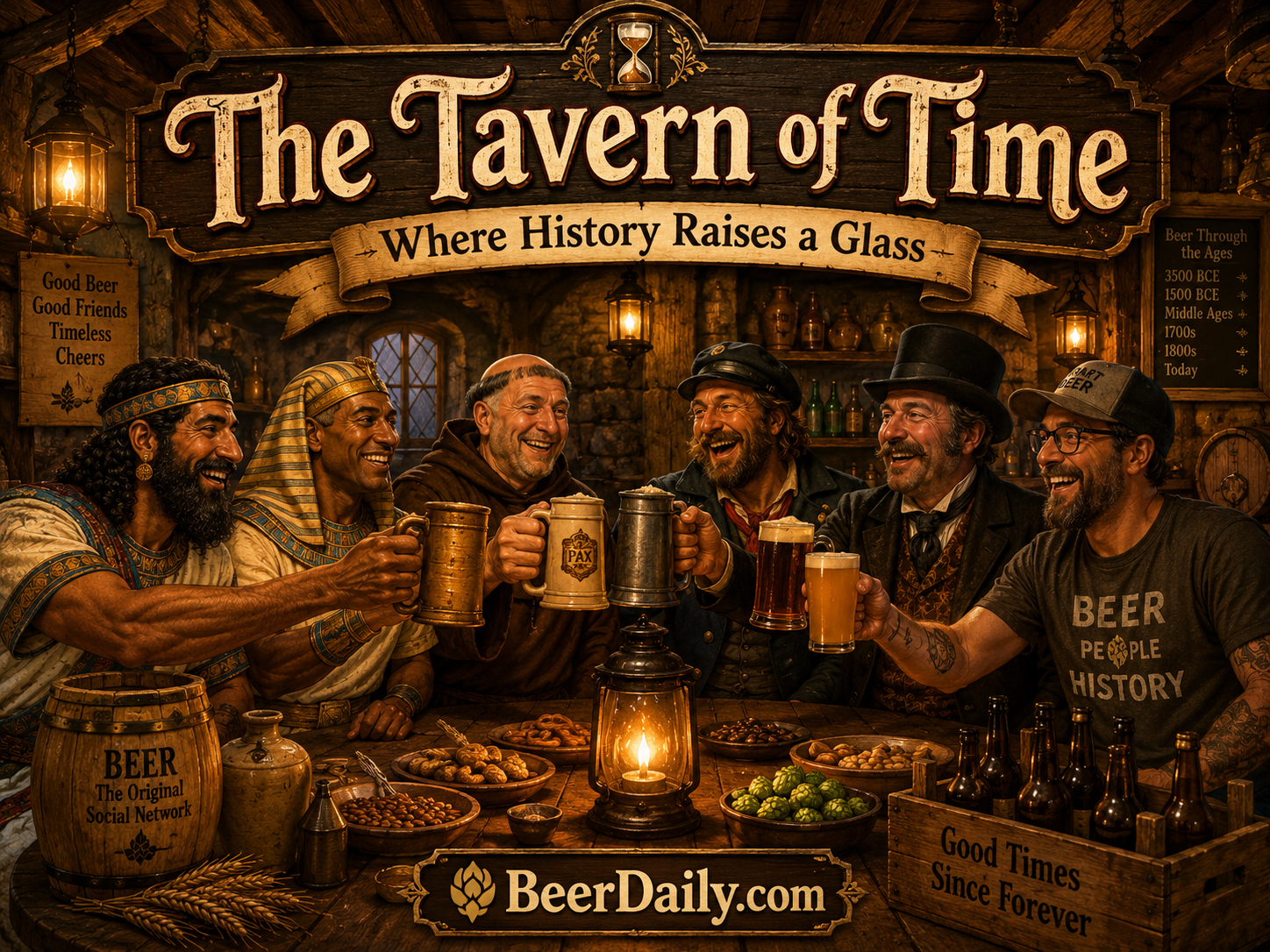 The Tavern of Time where BeerDaily beer history characters gather together